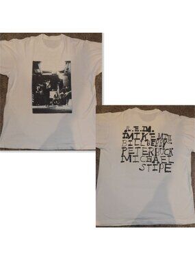 Vintage 1989 R.E.M. REM Turn You Inside Out Green Tour Single Stitch Shirt Large